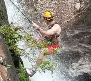 Descenso con cuerda